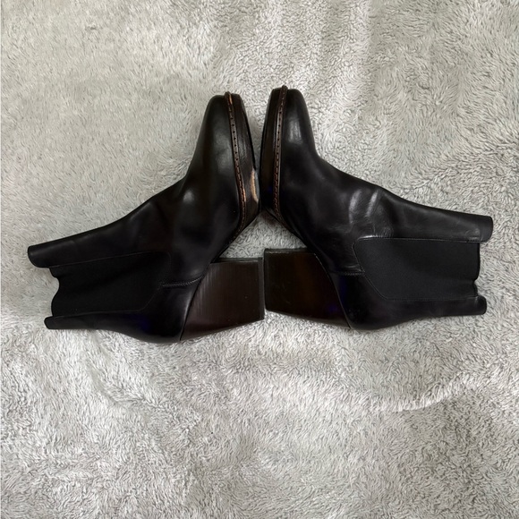 Dries Van Noten Black Leather Boots - Picture 2 of 15